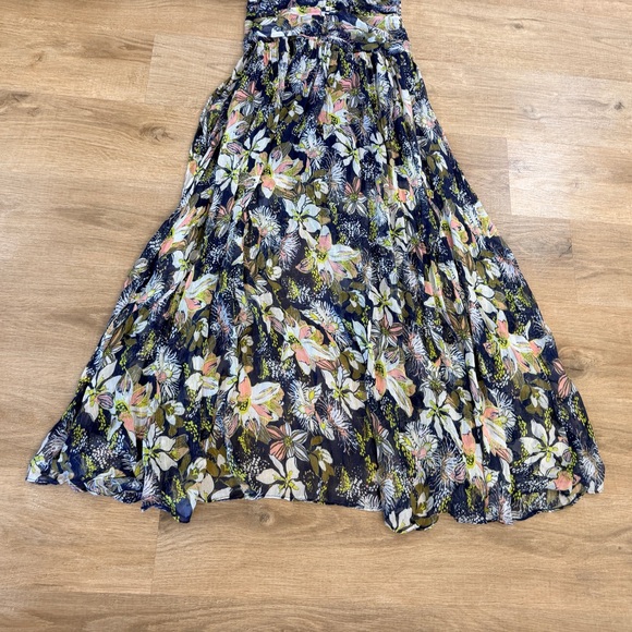 Ruched Waist Floral Maxi Lovette Dress Tanya Taylor - Picture 14 of 14